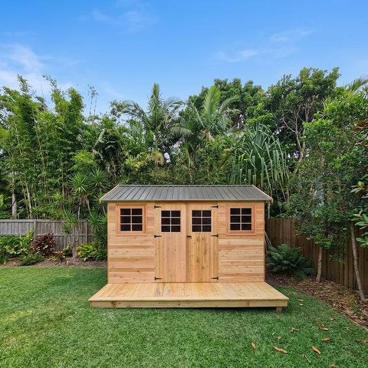 STILLA 3.64 x 2.53 x 2.55m Willow Cedar Shed