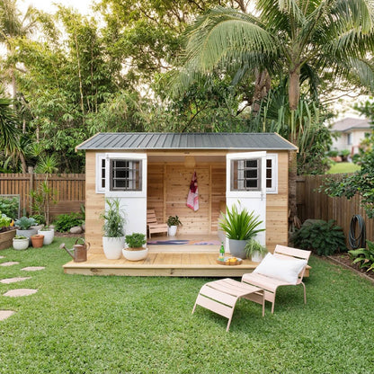 STILLA 3.64 x 2.53 x 2.55m Willow Cedar Shed