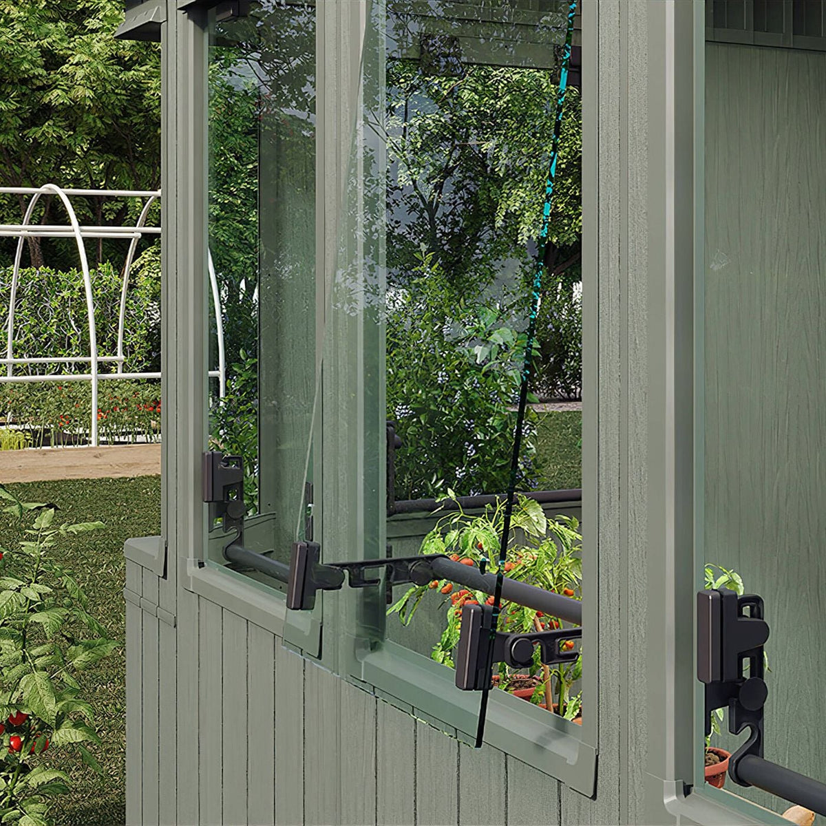 Keter Working-Potting Shed 6x8 Wood Green SKU706